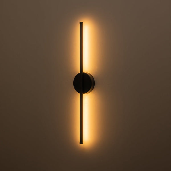 Chandelierias-Minimalist Strip Dimmable LED Linear Wall Light-Wall Light-Black-