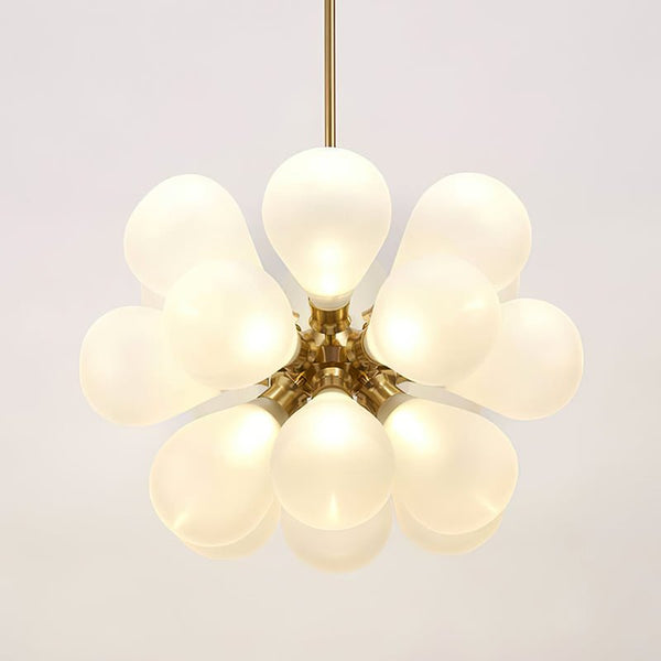 Chandelierias-Modern 18-Light Glass Cluster Chandelier-Chandelier-Opal Bubbles-