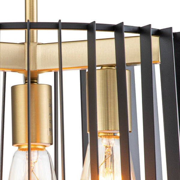Chandelierias-Modern 3-Light Drum Semi-Flush Mount Ceiling Light-Flush Mount--