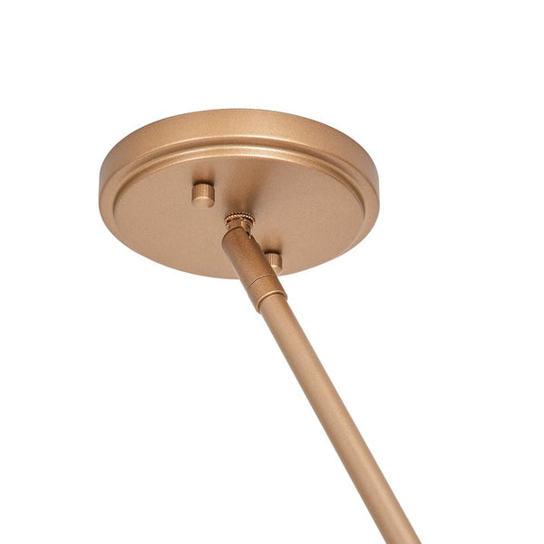 Chandelierias-Modern 3-Light Glass Globe Linear Chandelier-Chandelier--