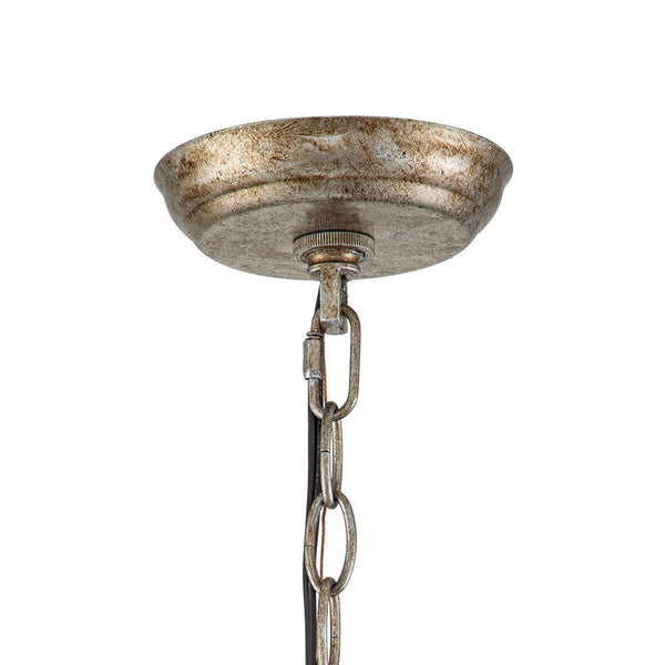Chandelierias-Modern 5-Light Drum Glass Tassel Chandelier-Chandelier--