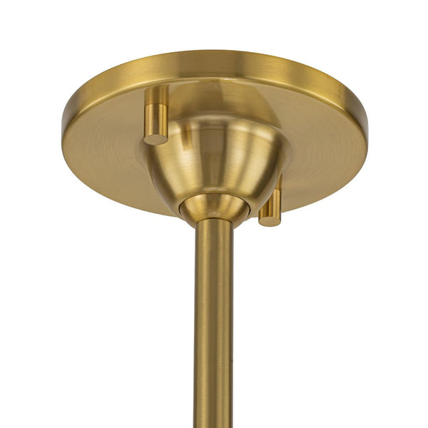 Chandelierias-Modern 6-Light Cone Brass & Black Sculptural Chandelier-Chandeliers-Brass & Black-