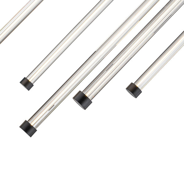 Chandelierias-Modern 9-Light Dimmable Strip LED Cylinder Chandelier-Chandelier-Black (Pre-order)-