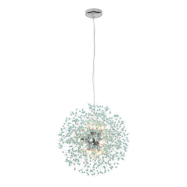 Chandelierias-Modern 9-Light Turquoise Firework Chandelier-Chandelier--