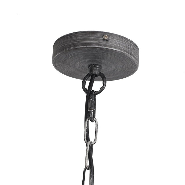 Chandelierias-Modern Bohemia Style 4-Light Wood Beads Chandelier-Chandeliers-White Wood Beads & Sliver Gray-