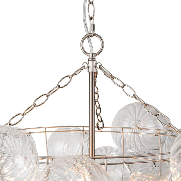 Chandelierias-Modern Decorative Cluster Bubble Chandelier-Chandelier-8 Bulbs-Brass