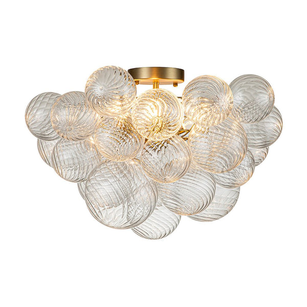 Chandelierias-Modern Decorative Cluster Bubble Semi-Flush Mount-Semi Flush--