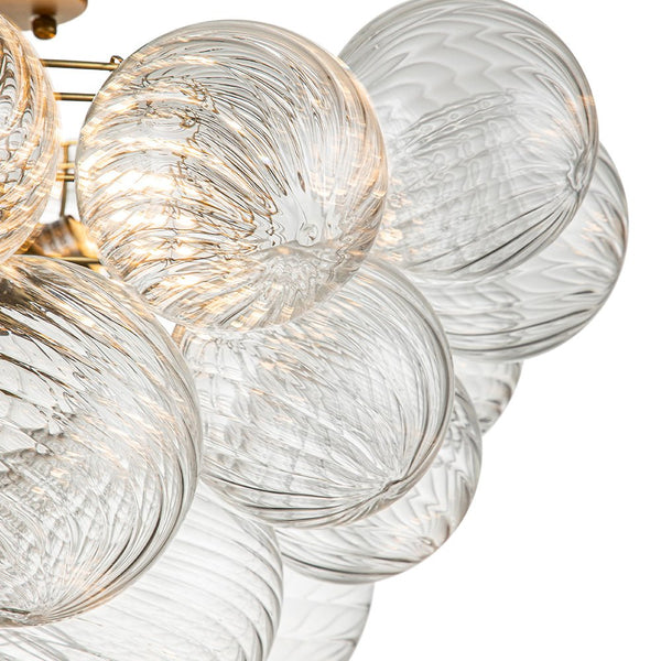 Chandelierias-Modern Decorative Cluster Bubble Semi-Flush Mount-Semi Flush--
