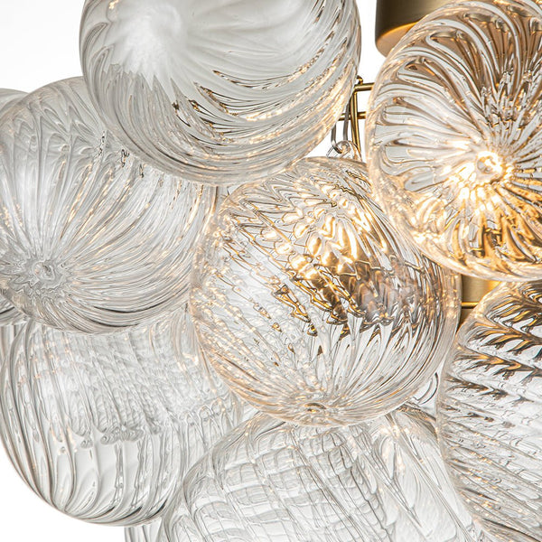 Chandelierias-Modern Decorative Cluster Bubble Semi-Flush Mount-Semi Flush--