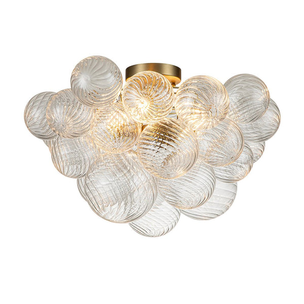Chandelierias-Modern Decorative Cluster Bubble Semi-Flush Mount-Semi Flush--