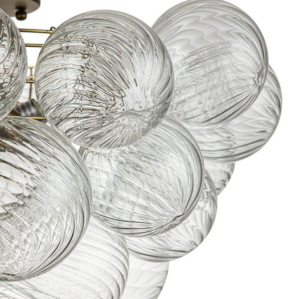 Chandelierias-Modern Decorative Cluster Bubble Semi-Flush Mount-Semi Flush--