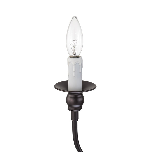 Chandelierias-Modern Farmhouse 6-Light Oil Rubbed Bronze Candle Style Chandelier-Chandeliers-6 Bulbs (Pre-order)-