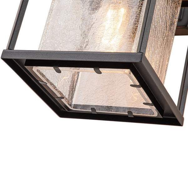 Chandelierias-Modern Lantern Crackle Glass Outdoor Wall Light-Wall Light-1 Pcs-