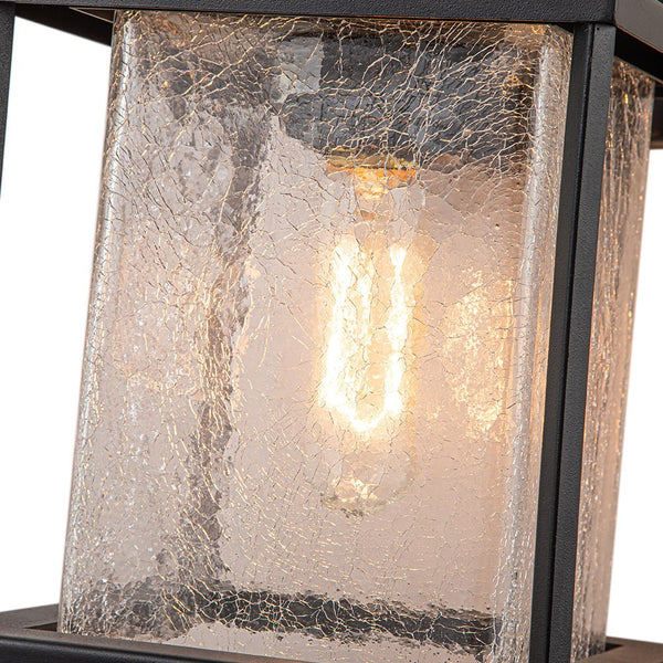 Chandelierias-Modern Lantern Crackle Glass Outdoor Wall Light-Wall Light-1 Pcs-