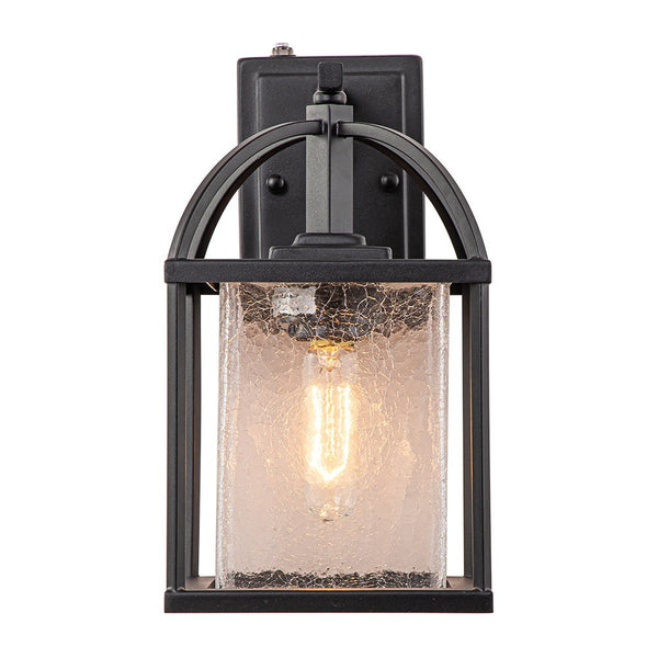 Chandelierias-Modern Lantern Crackle Glass Outdoor Wall Light-Wall Light-1 Pcs-