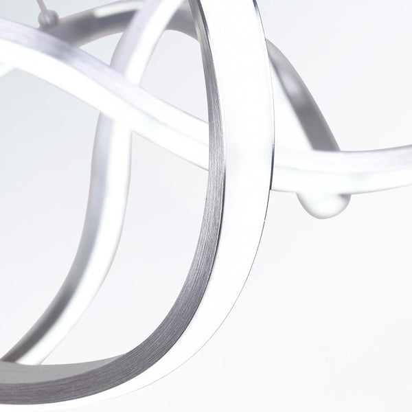 Chandelierias-Modern LED Draped Ribbon Chandelier-Chandelier-Chrome-