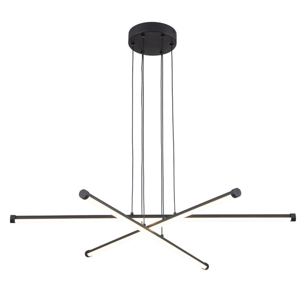 Chandelierias-Modern Minimalist 3-Light LED Linear Chandelier-Chandelier-Brass-