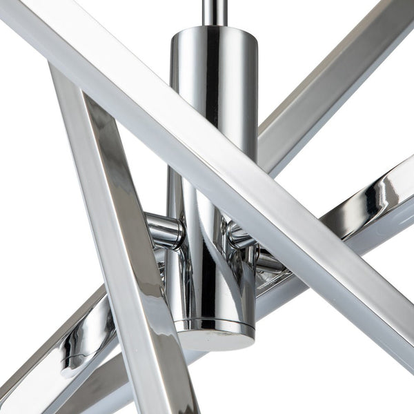 Chandelierias-Modern Minimalist 4-Light Strip LED Chandelier-Chandelier-Black-