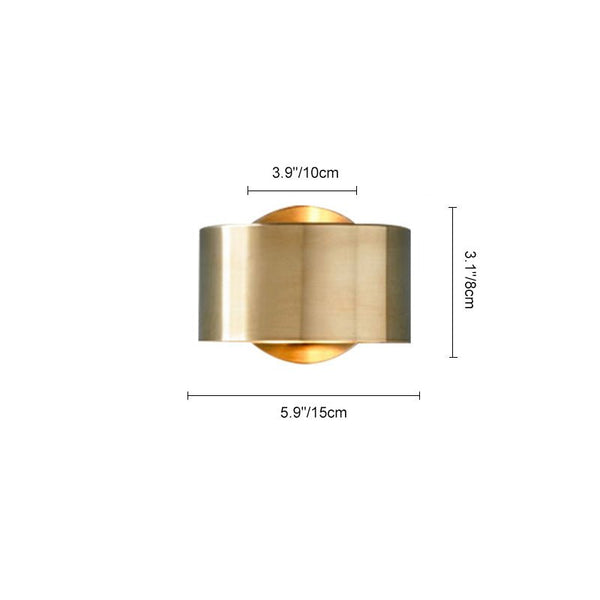Chandelierias-Modern Minimalist Brass Ring Wall Sconce-Wall Light--
