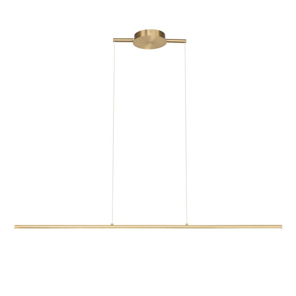 Chandelierias-Modern Minimalist Dimmable Linear LED Pendant--Gold-