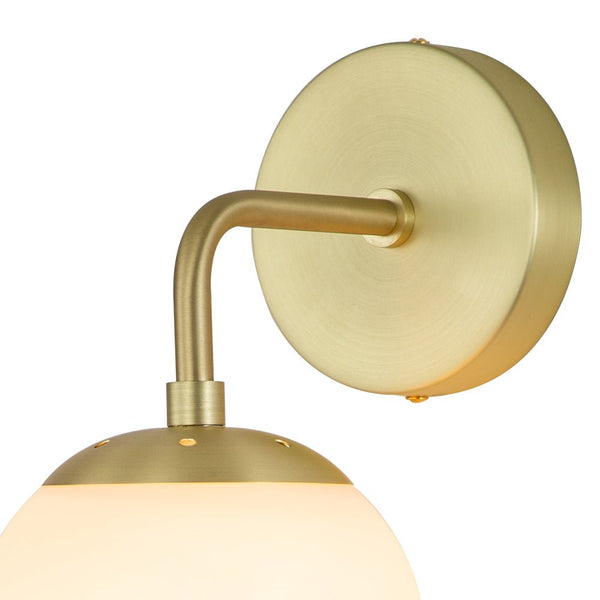 Chandelierias-Modern Minimalist Glass Globe Wall Sconce-Wall Light-Black-