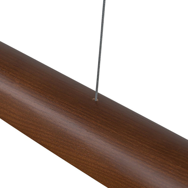 Chandelierias-Modern Minimalist Linear Walnut Wood Dimmable LED Pendant Light-Lighting Fixtures-Dark Walnut (Pre-order & Arrive in 3 Weeks)-