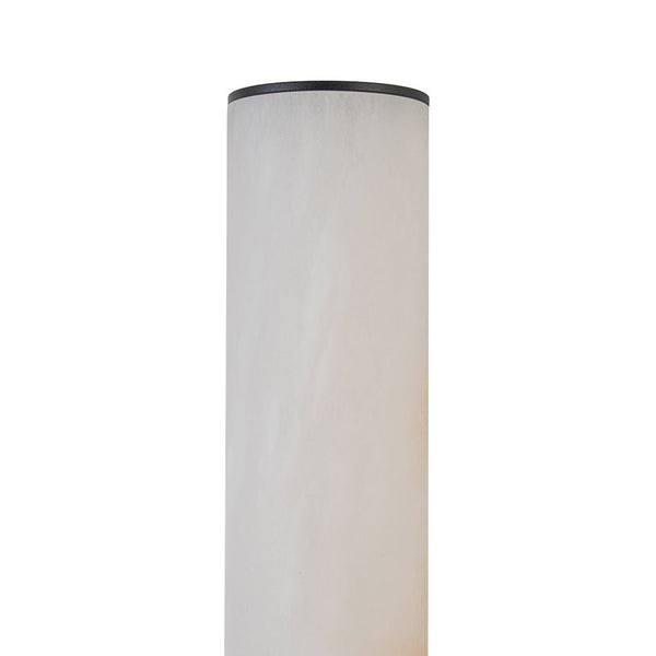 Chandelierias-Modern Rock Texture Linear Tube Dimmable LED Vanity Light-Wall Light-Black-