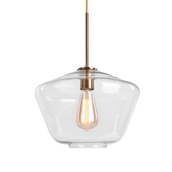 Chandelierias-Modern Sculptural Glass Pendant Lighting-Pendant-L-Clear