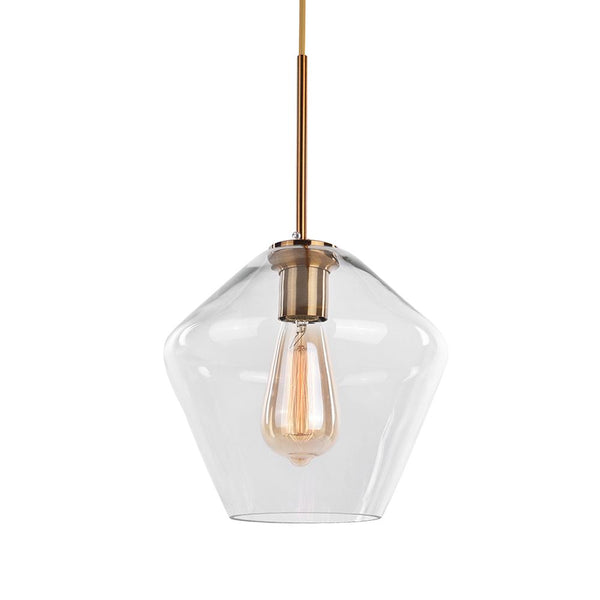 Chandelierias-Modern Sculptural Glass Pendant Lighting-Pendant-M-Clear