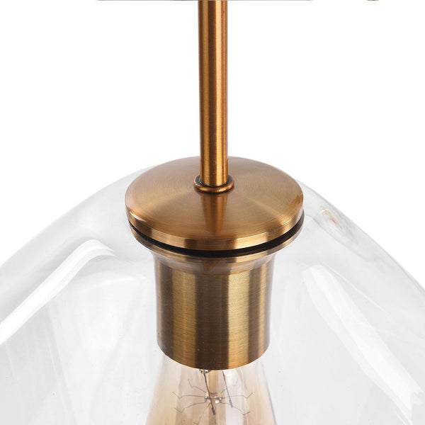 Chandelierias-Modern Sculptural Glass Pendant Lighting-Pendant-S-Clear