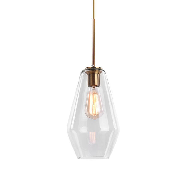 Chandelierias-Modern Sculptural Glass Pendant Lighting-Pendant-S-Clear