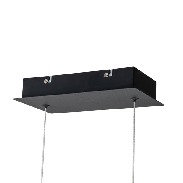 Chandelierias-Modern Spiral LED Kitchen Island Wavy Pendant Light-Pendant-Black-