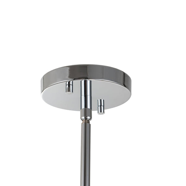 Chandelierias-Modern Staggered Frosted Glass Globe 10-Light Pendant-Pendant-Chrome (Pre-order & Arrive in 3 wks)-