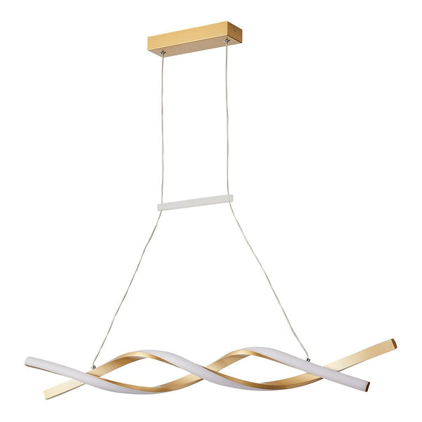 Chandelierias-Modern Stylish DNA Double Helix Dimmable LED Pendant-Pendant-Black-