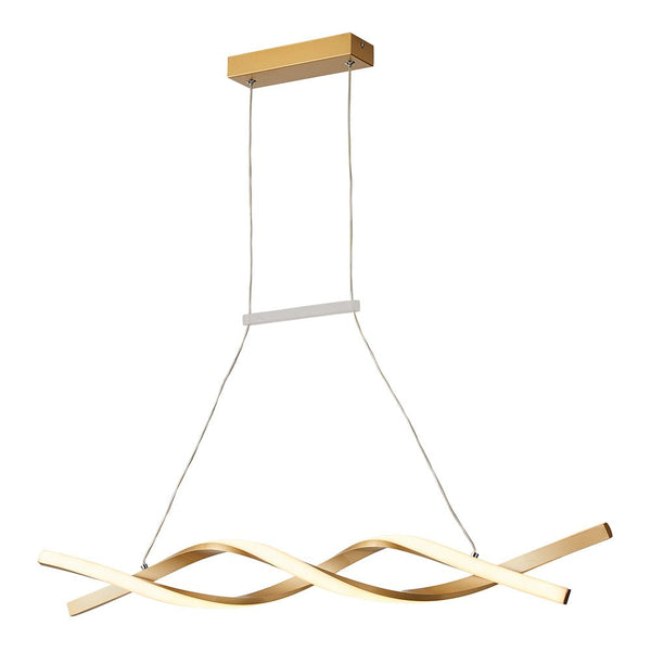 Chandelierias-Modern Stylish DNA Double Helix Dimmable LED Pendant-Pendant-Black-