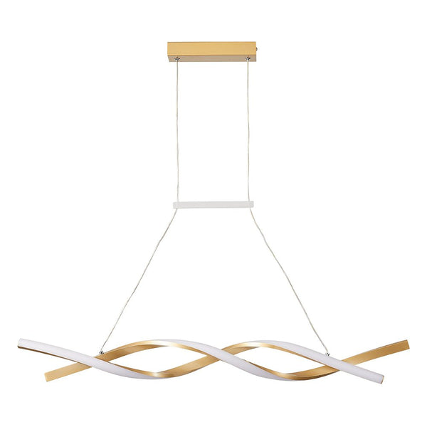 Chandelierias-Modern Stylish DNA Double Helix Dimmable LED Pendant-Pendant-Black-