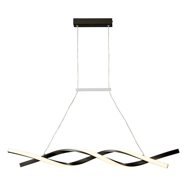 Chandelierias-Modern Stylish DNA Double Helix Dimmable LED Pendant-Pendant-Black-