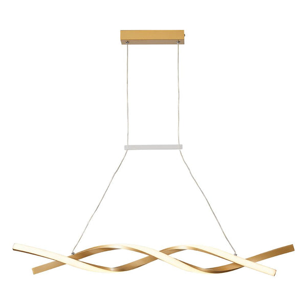 Chandelierias-Modern Stylish DNA Double Helix Dimmable LED Pendant-Pendant-Black-