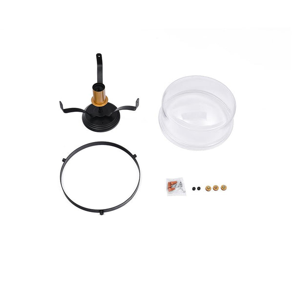 Chandelierias-Single Light Semi Flush Mount Drum Ceiling Light-Flush Mount--