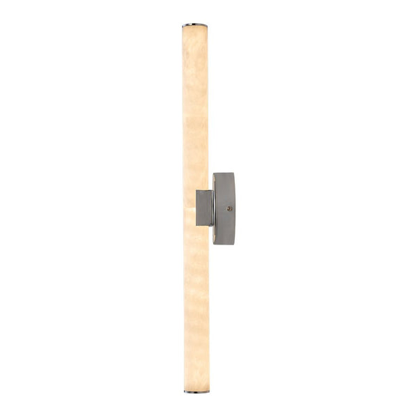 Chandelierias-Stylish Dimmable LED Marble Linear Tube Vanity Light-Wall Light-Chrome-