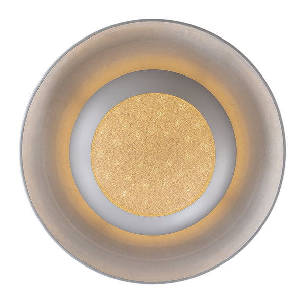 Chandelierias-Ultra-modern Nordic Flying-Saucer Dimmable LED Dome Pendant-Pendant-White & Silver Leaf (Pre-order)-
