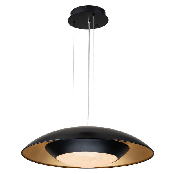 Chandelierias-Ultra-modern Nordic Flying-Saucer Dimmable LED Dome Pendant-Pendant-White & Silver Leaf (Pre-order)-