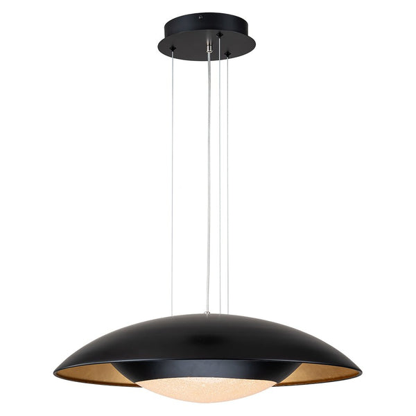 Chandelierias-Ultra-modern Nordic Flying-Saucer Dimmable LED Dome Pendant-Pendant-White & Silver Leaf (Pre-order)-