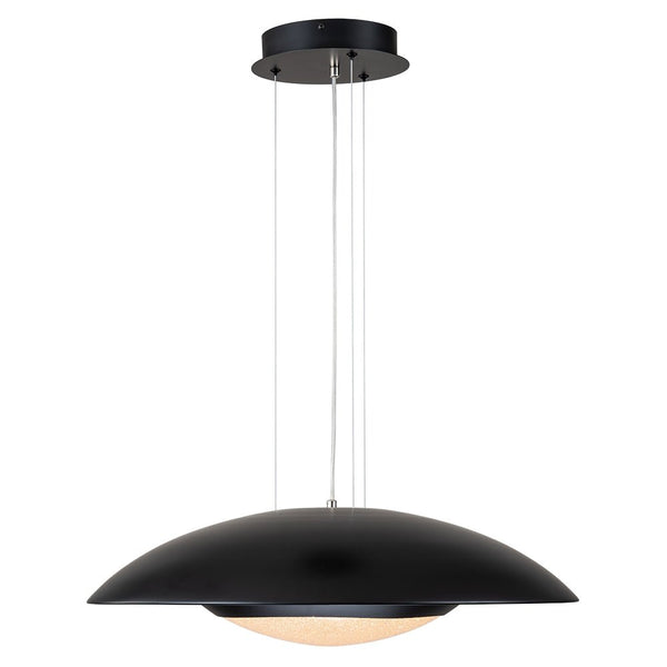 Chandelierias-Ultra-modern Nordic Flying-Saucer Dimmable LED Dome Pendant-Pendant-White & Silver Leaf (Pre-order)-