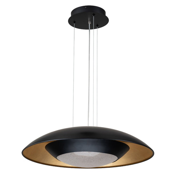 Chandelierias-Ultra-modern Nordic Flying-Saucer Dimmable LED Dome Pendant-Pendant-White & Silver Leaf (Pre-order)-