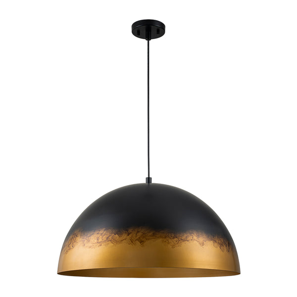 1-Light Distressed Ombré Oversized Domed Pendant