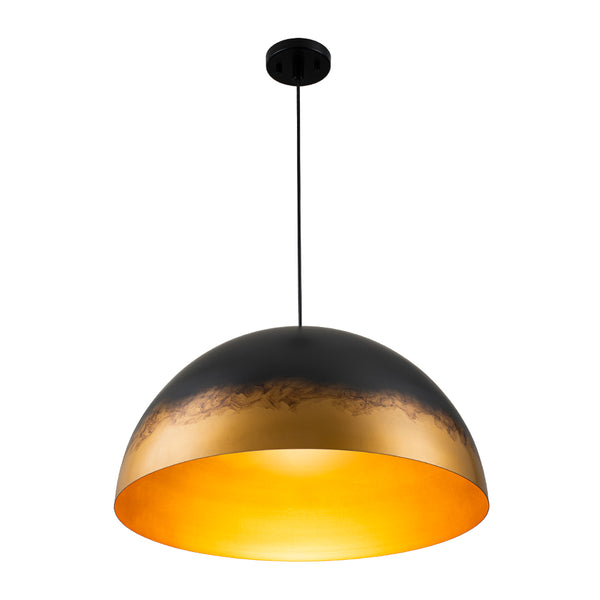 1-Light Distressed Ombré Oversized Domed Pendant