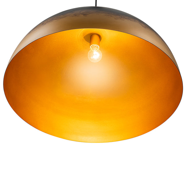 1-Light Distressed Ombré Oversized Domed Pendant