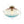 1-Light Ombre Oval Glass Semi-flush Mount