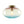 1-Light Ombre Oval Glass Semi-flush Mount